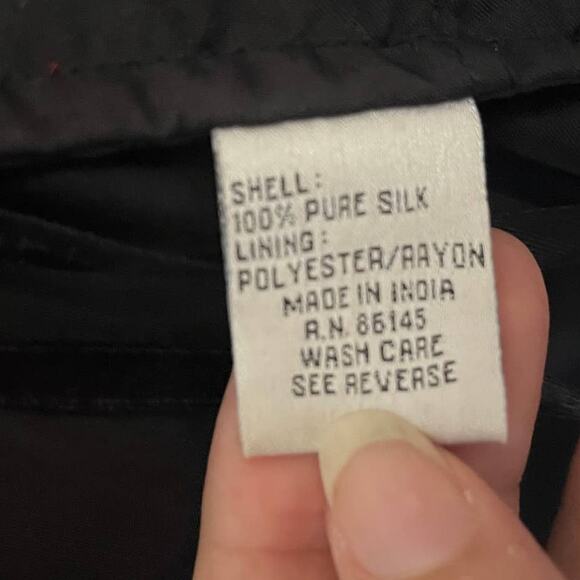 Vintage Y2K Andretta Donatello Silk Beaded Top Sz L Red Whimsigoth Party Indie - Picture 10 of 12